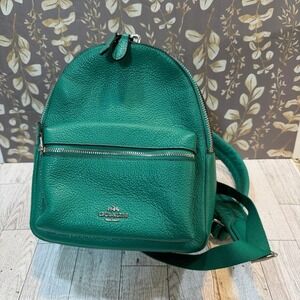 Coach Mini‎ Charlie Backpack F38263 Green